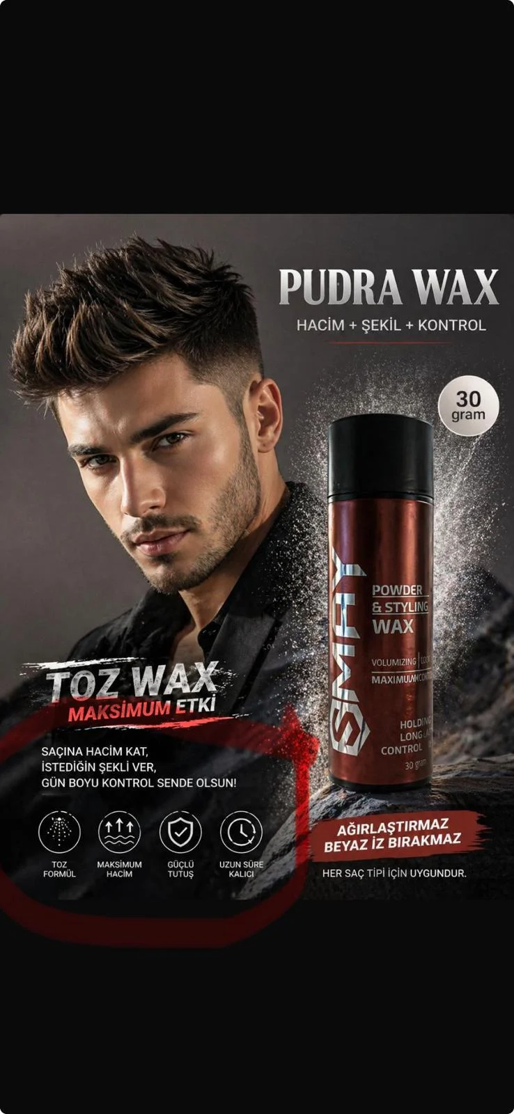 Toz Wax Saç Şekillendirici Anında Hacimli Saçlar
